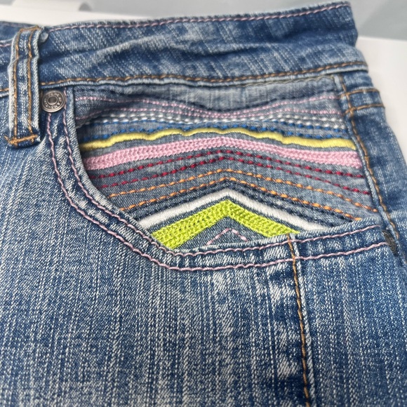 PEPE Jeans London Embroidered Detailing Y2K Rare 38x30 Wide Leg Mid Rise 90’s - Picture 9 of 9